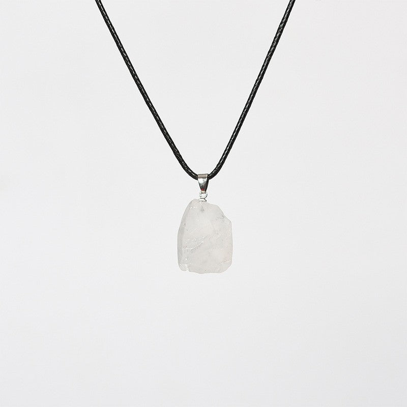 Raw Crystal Necklace Collection - Minimal Essence