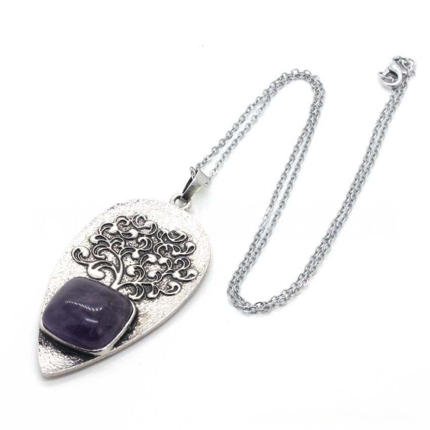 Amethyst Tree of Life Necklace