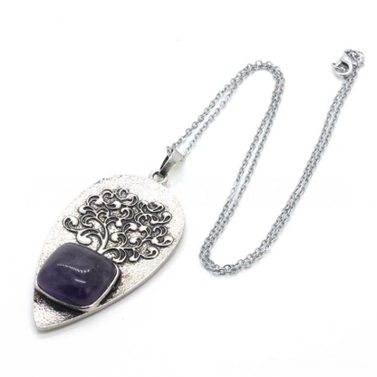 Amethyst Tree of Life Necklace