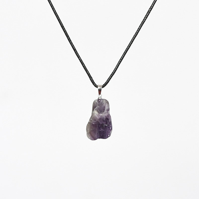 Raw Crystal Necklace Collection - Minimal Essence